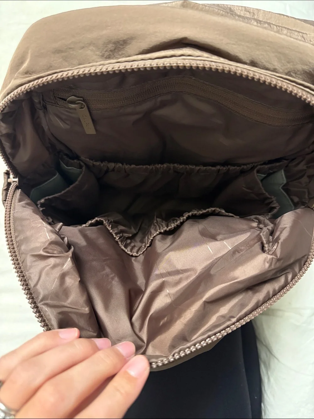 Mini Calpak Brown Baby Bag Backpack